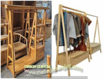 Gantungan baju kayu