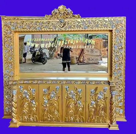 Furniture Jepara Mewah Bufet Dinding