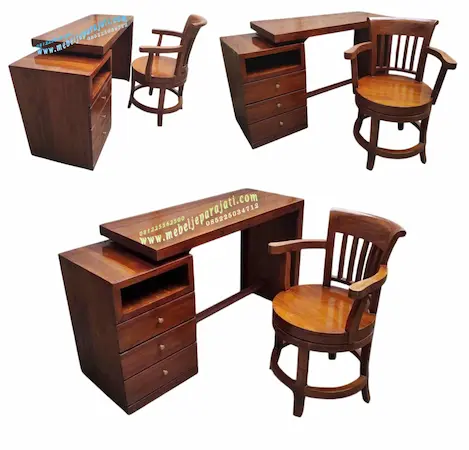 08112025 Meja Kantor Jati Katalog Mebel Jati✔️ Meja Kantor Kayu Jati