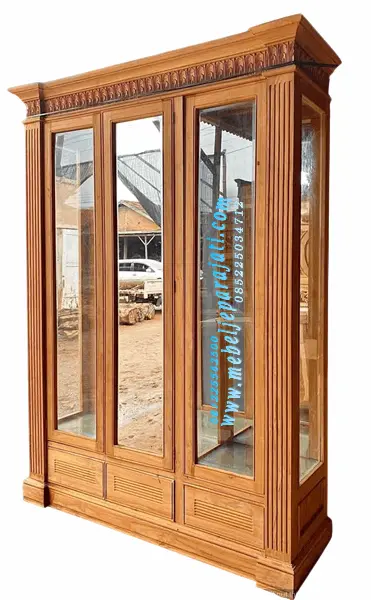 30102025 Lemari Hias Minimalis  Katalog Mebel Jati✔️ Mebel Jepara Minimalis Lemari Hias Pajangan Lemari Hias Minimalis