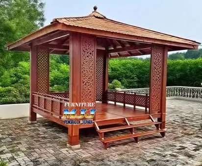 08112025 Gazebo Minimalis Katalog Mebel Jati✔️ Custom Mebel Jepara Gazebo