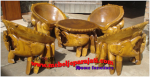 Set kursi kepiting kayu